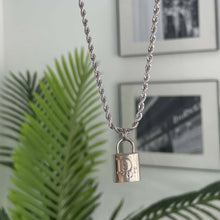 Load image into Gallery viewer, Reworked Dior Lock Necklace
