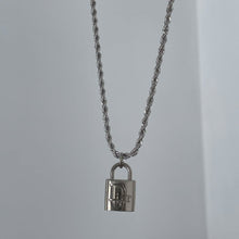 Load image into Gallery viewer, Reworked Dior Lock Necklace
