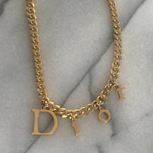 Load image into Gallery viewer, Reworked Dior Letter Necklace
