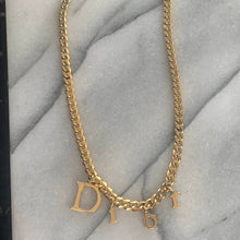 Load image into Gallery viewer, Reworked Dior Letter Necklace
