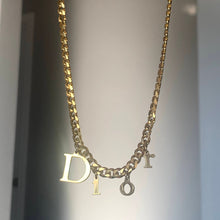 Load image into Gallery viewer, Reworked Dior Letter Necklace
