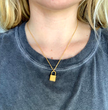 Load image into Gallery viewer, Reworked LV Mini Lock Necklace
