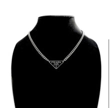 Load image into Gallery viewer, Reworked Triangle Tag Necklace
